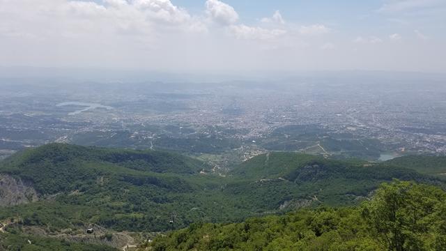Tirana from Mount Dajti