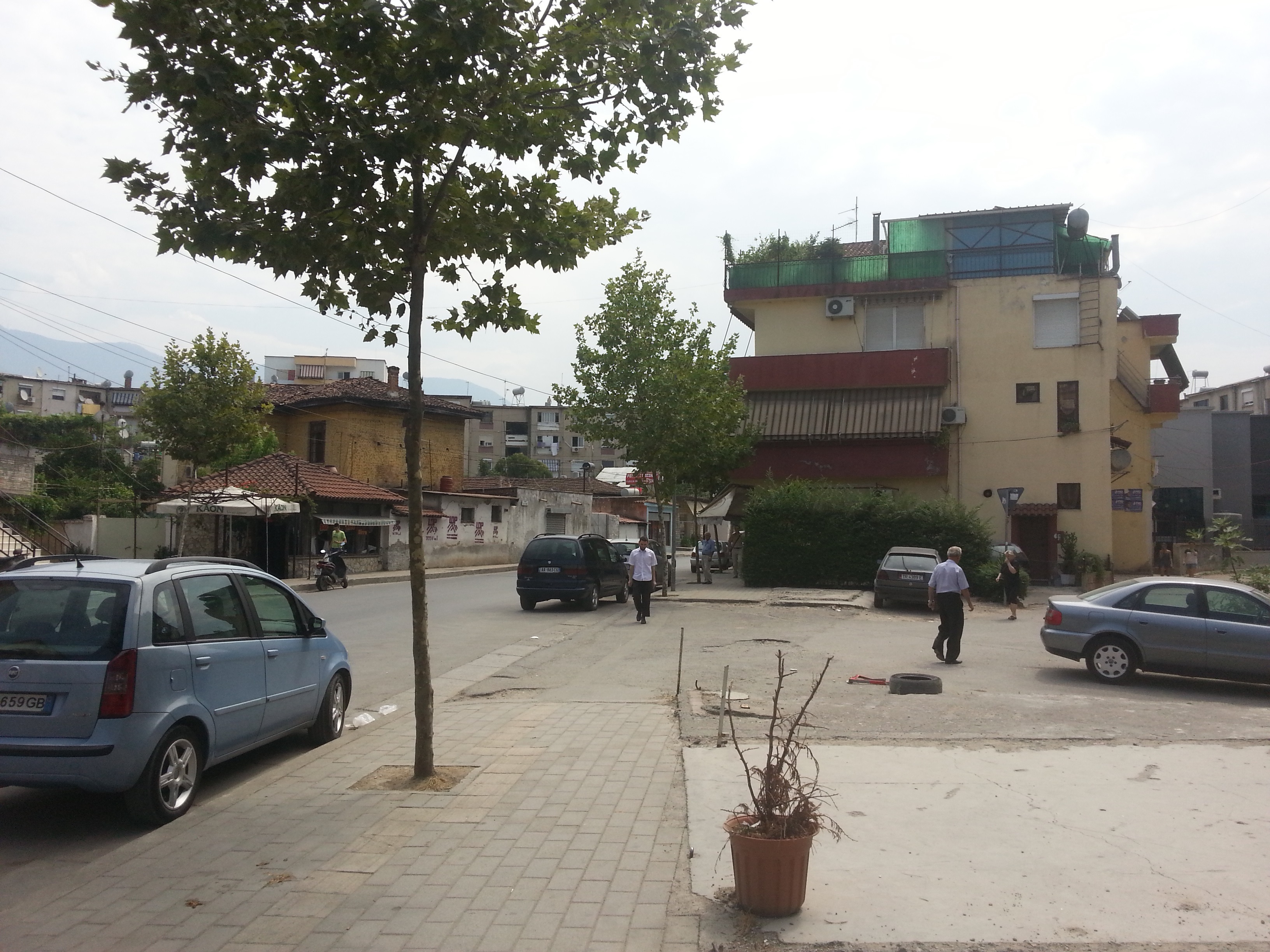 Typical Tirana city block