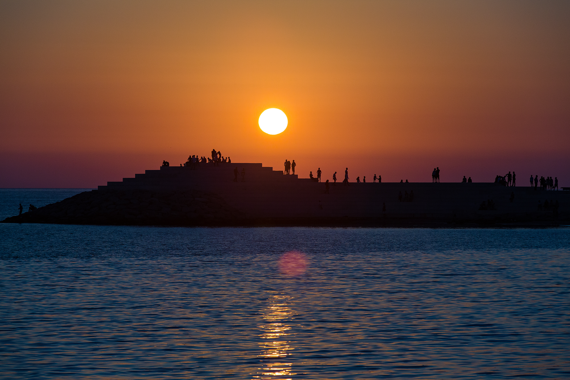 Sunset over Durres