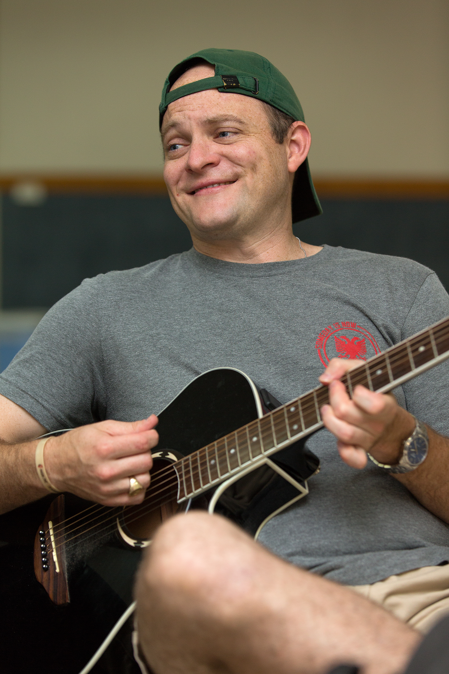 Will with his guitar